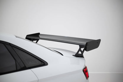 Carbon spoiler with external brackets uprights audi a3 / a3 s-line / s3 / rs3 sedan 8v / 8v facelift