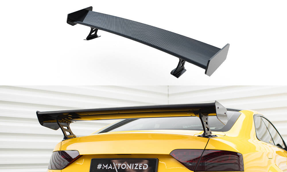 Carbon spoiler med eksterne parenteser lodrette Audi A5 Coupe 8t