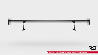 Carbon spoiler with external brackets uprights bmw 3 coupe e46