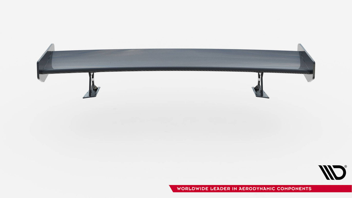 Carbon spoiler with external brackets uprights bmw 3 coupe e46