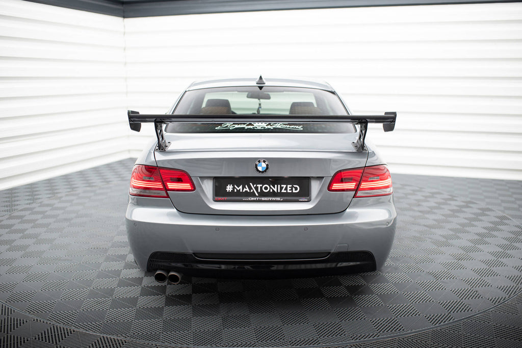 Carbon spoiler with external brackets uprights bmw 3 / m3 coupe e92
