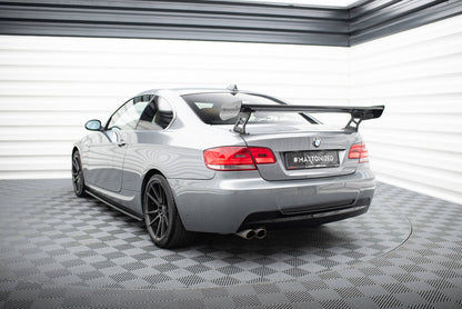 Carbon spoiler with external brackets uprights bmw 3 / m3 coupe e92