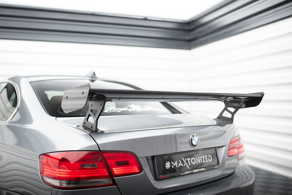 Carbon spoiler with external brackets uprights bmw 3 / m3 coupe e92
