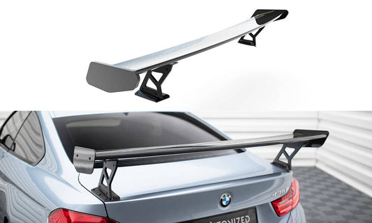 Carbon spoiler with external brackets uprights bmw 4 f32 / 4 f32 m-pack coupe