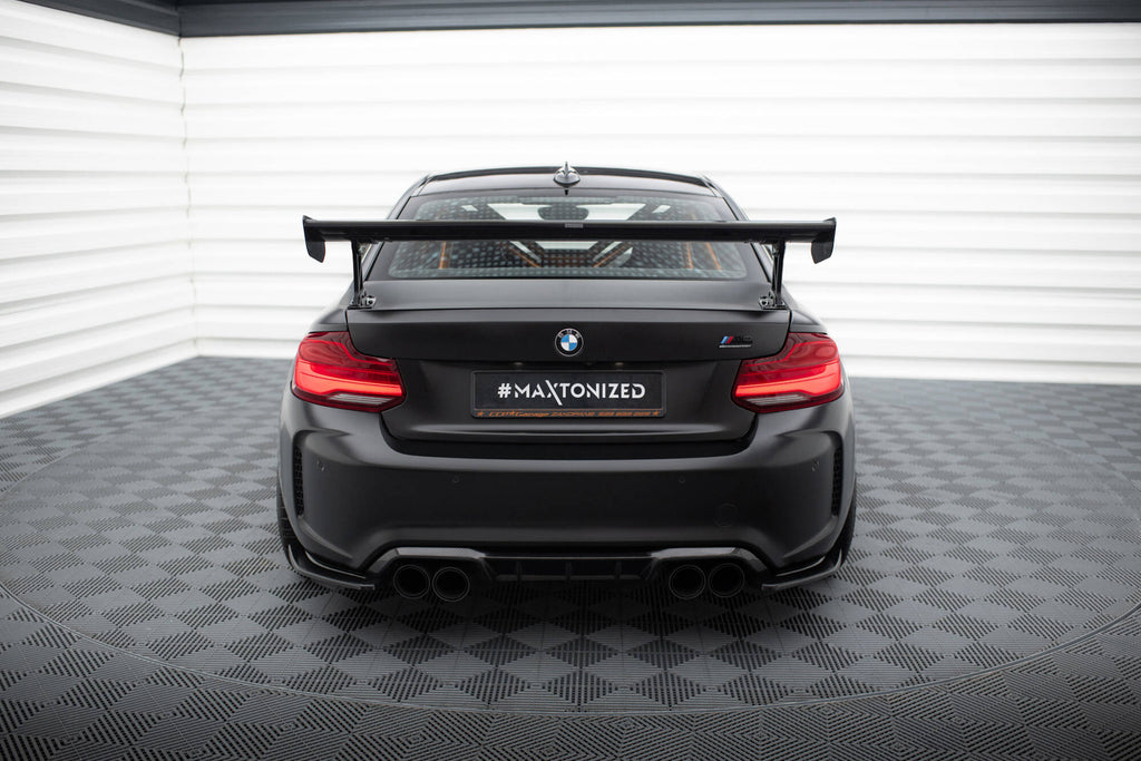 Carbon spoiler med eksterne parenteser lodrette BMW M2 F87 / 2/2 m-pack F22