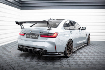 Carbon Spoiler with External Brackets Uprights BMW M3 G80 / M340i G20 / 3 M-Pack G20 / 3 Standard G20