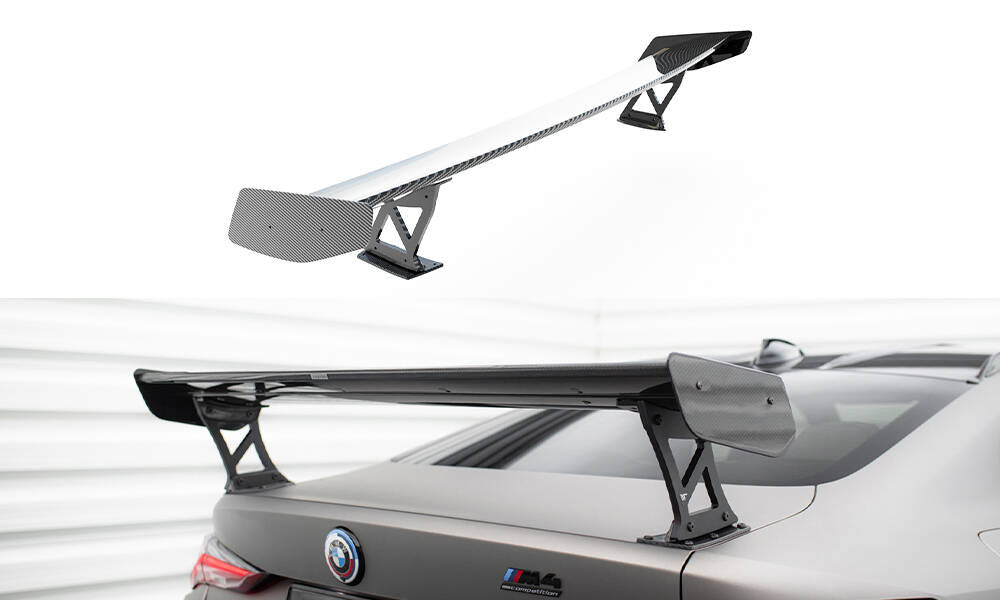 Carbon spoiler with external brackets uprights bmw m4 g82 / g82 facelift / m440i / 4 m-pack g22 / g22 facelift