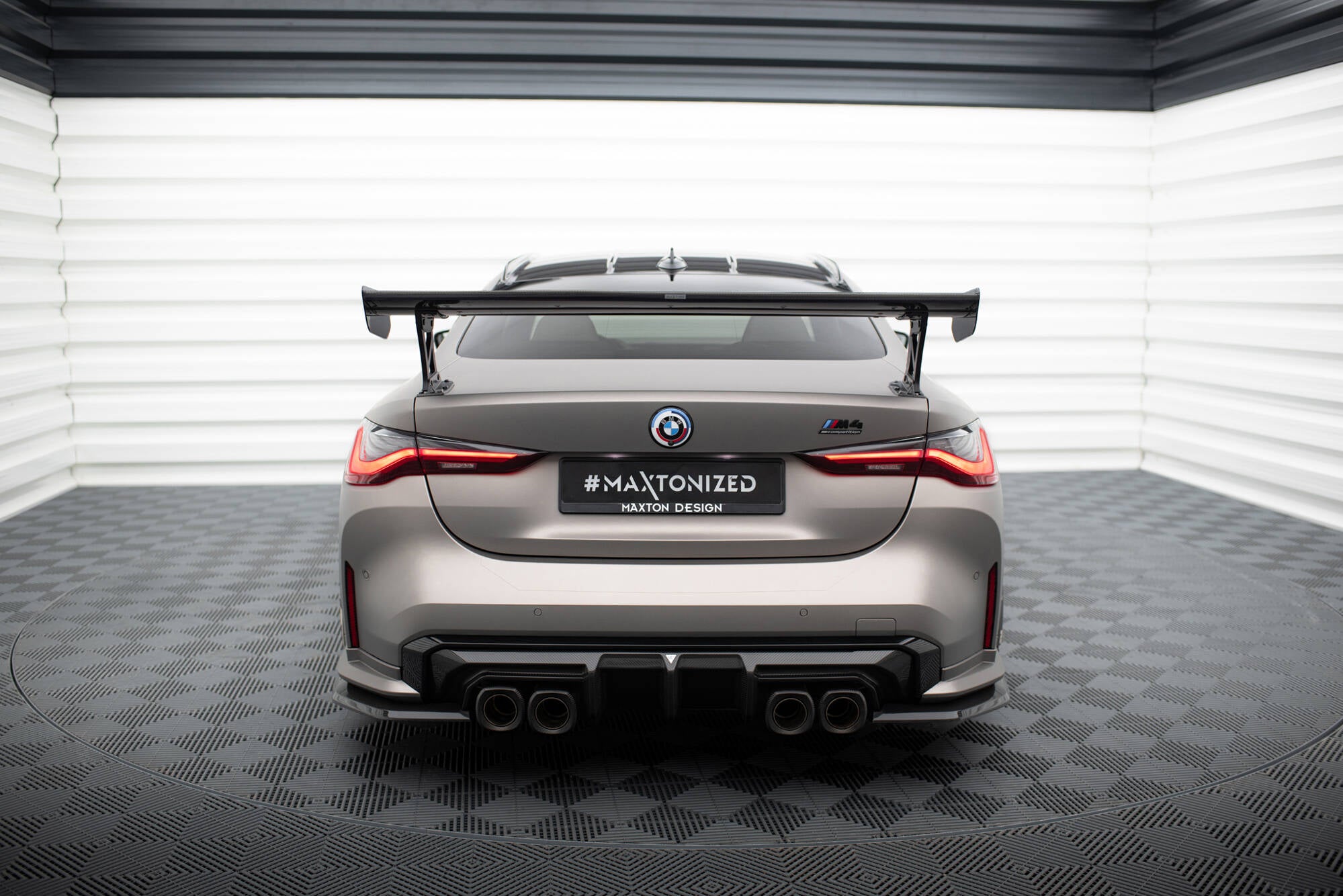 Carbon spoiler with external brackets uprights bmw m4 g82 / g82 facelift / m440i / 4 m-pack g22 / g22 facelift