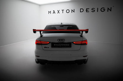 Carbon Spoiler with External Brackets Uprights + LED Audi A3 / A3 S-Line / S3 / RS3 since 8V / 8V facelift