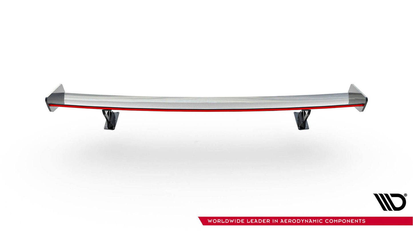 Carbon Spoiler with External Brackets Uprights + LED Audi A3 / A3 S-Line / S3 / RS3 since 8V / 8V facelift