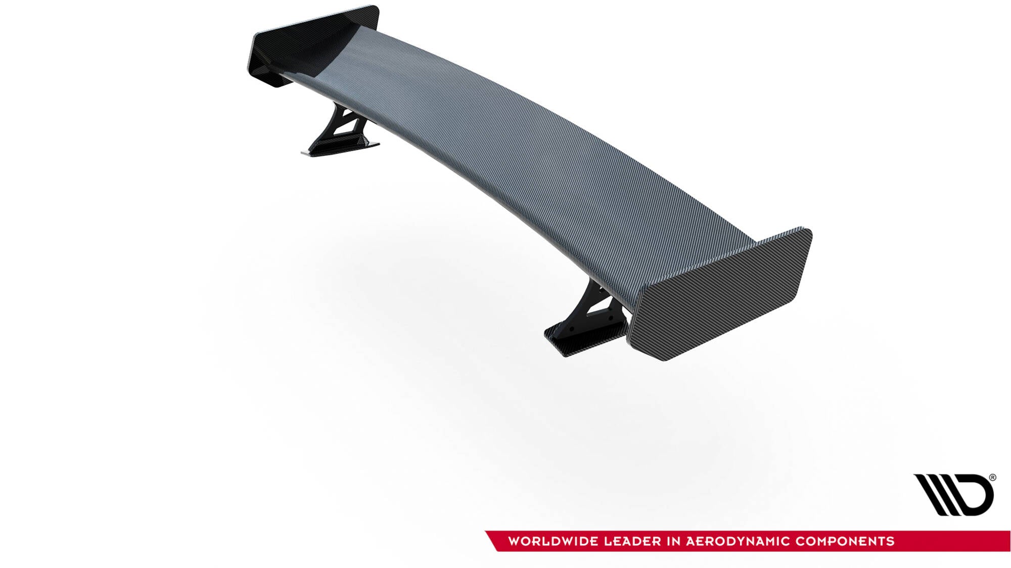 Carbon Spoiler med eksterne parenteser lodret + LED Audi A5 Coupe 8t