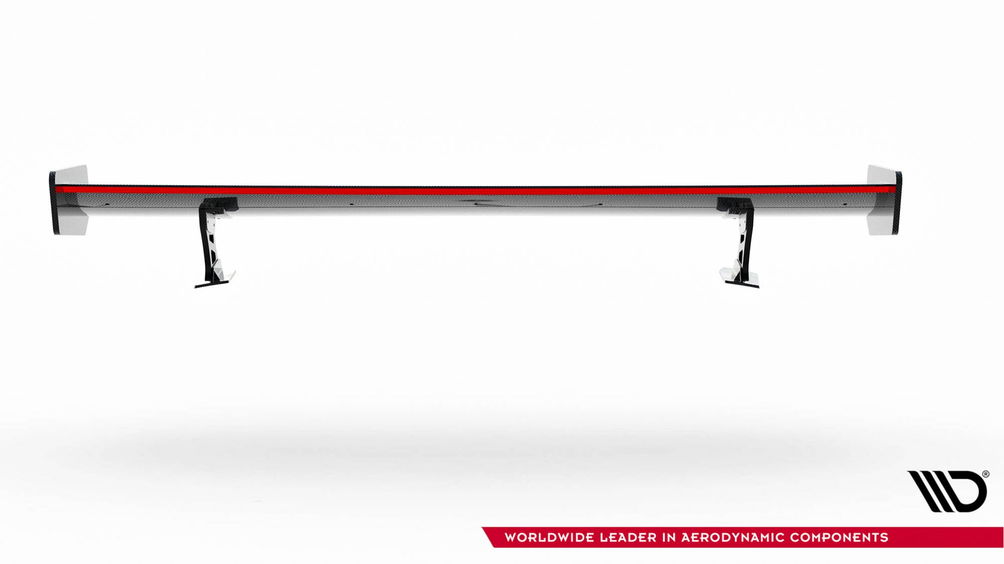 Carbon Spoiler med eksterne parenteser lodret + LED Audi A5 Coupe 8t