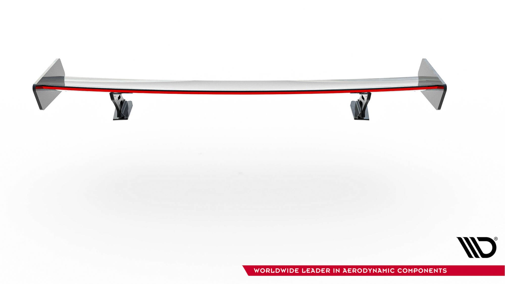 Carbon Spoiler med eksterne parenteser lodret + LED Audi A5 Coupe 8t