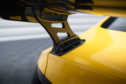 Carbon Spoiler med eksterne parenteser lodret + LED Audi A5 Coupe 8t