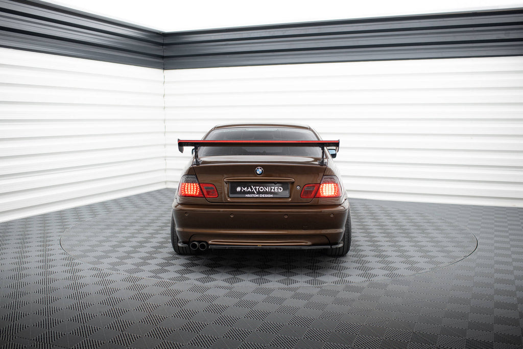 Carbon Spoiler med eksterne parenteser lodret + LED BMW 3 Coupe E46