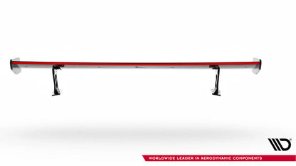 Carbon spoiler with external brackets uprights + led bmw 4 f32 / 4 f32 m-pack coupe