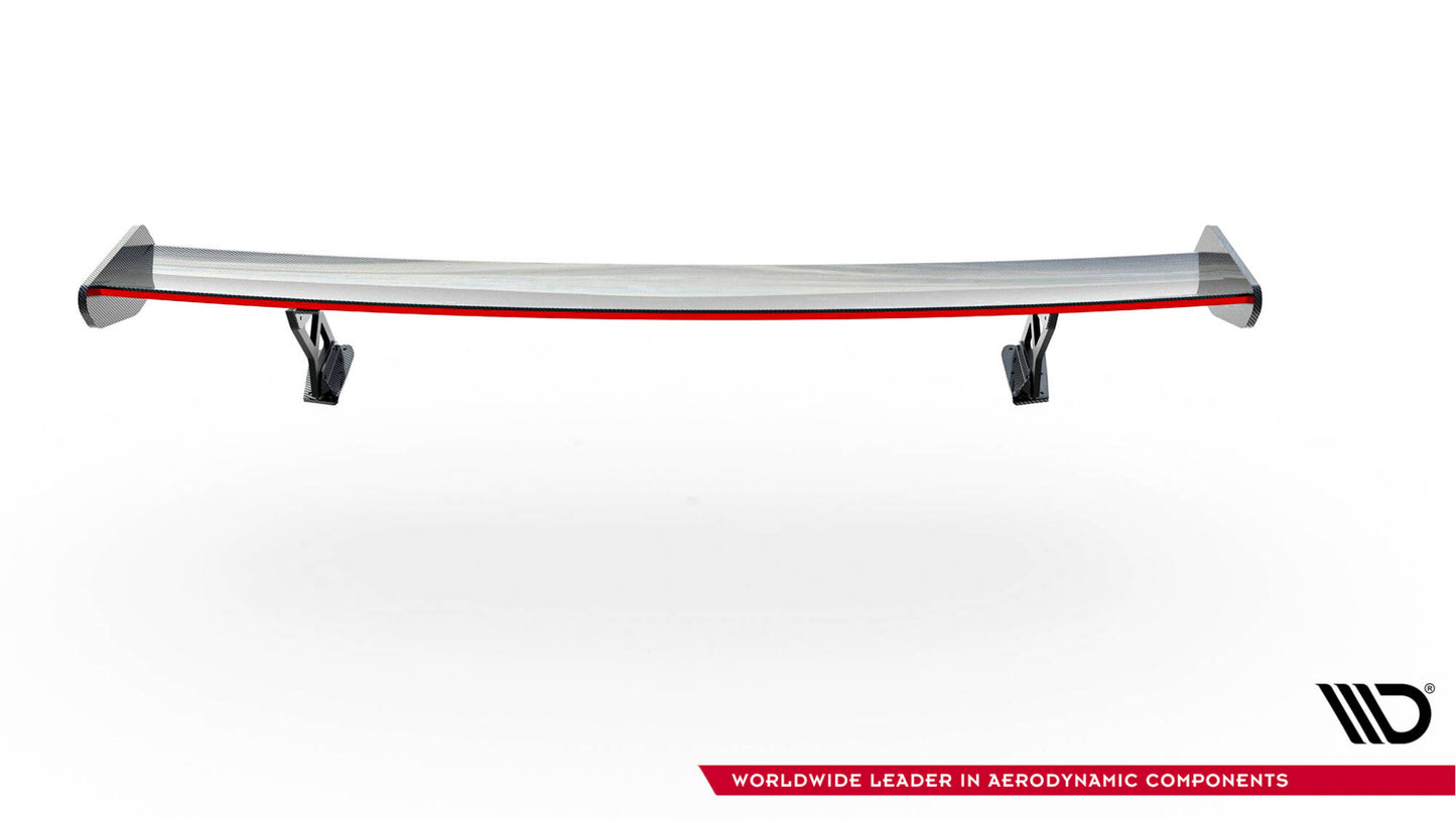 Carbon spoiler with external brackets uprights + led bmw 4 f32 / 4 f32 m-pack coupe