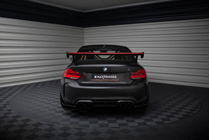 Carbon Spoiler with External Brackets Uprights + LED BMW M2 F87 / 2/2 M-Pack F22