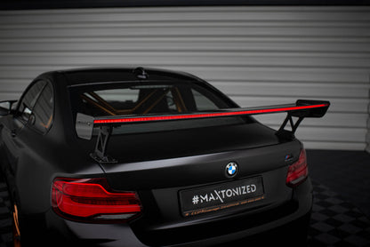 Carbon Spoiler with External Brackets Uprights + LED BMW M2 F87 / 2/2 M-Pack F22