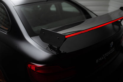 Carbon Spoiler with External Brackets Uprights + LED BMW M2 F87 / 2/2 M-Pack F22