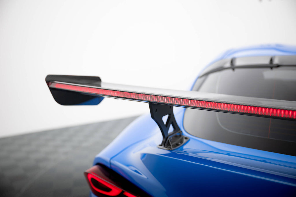 Carbon spoiler med eksterne parenteser lodret + førte Toyota Supra Mk5