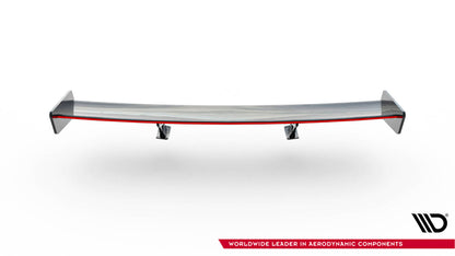 Carbon spoiler with external brackets uprights + led toyota supra mk5