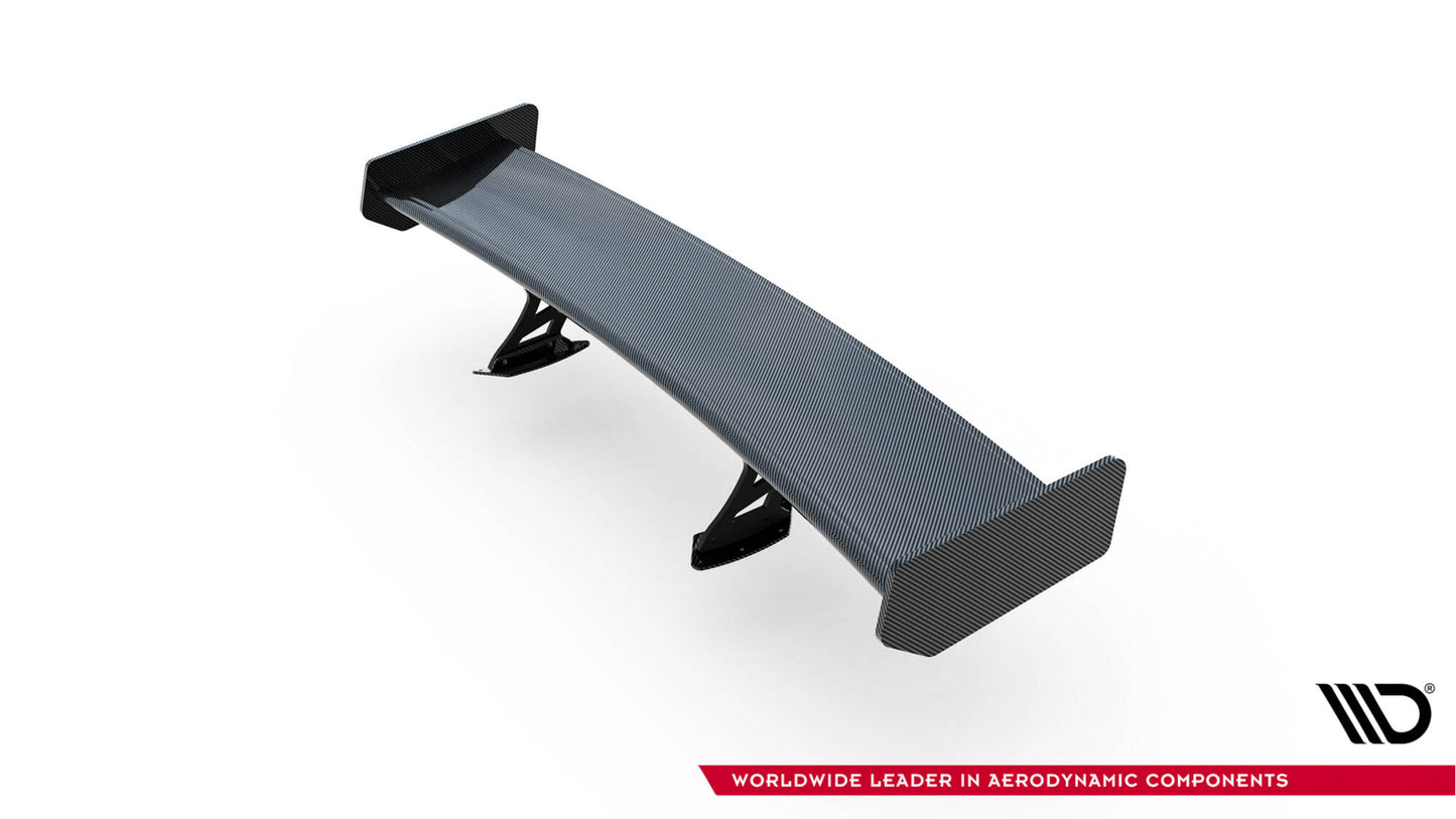 Carbon spoiler with external brackets uprights + led toyota supra mk5