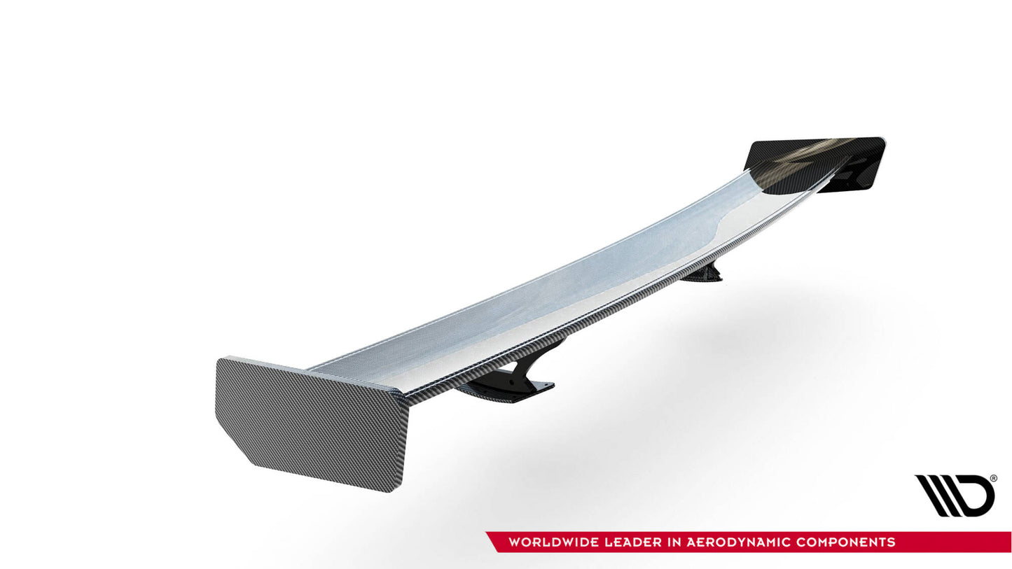 Carbon spoiler with external brackets uprights toyota supra mk5