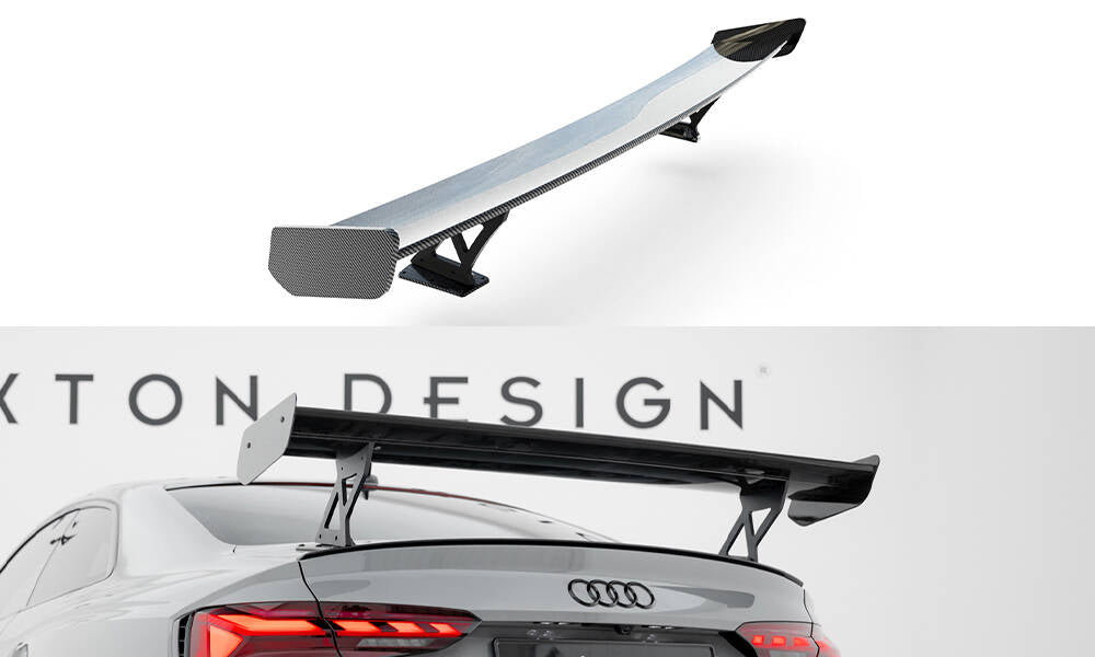 Hiilpoileri ulkoisilla suluilla pystyssä V.1 Audi A5 / A5 S-Line / S5 / RS5 Coupe F5 / F5 FaceLift