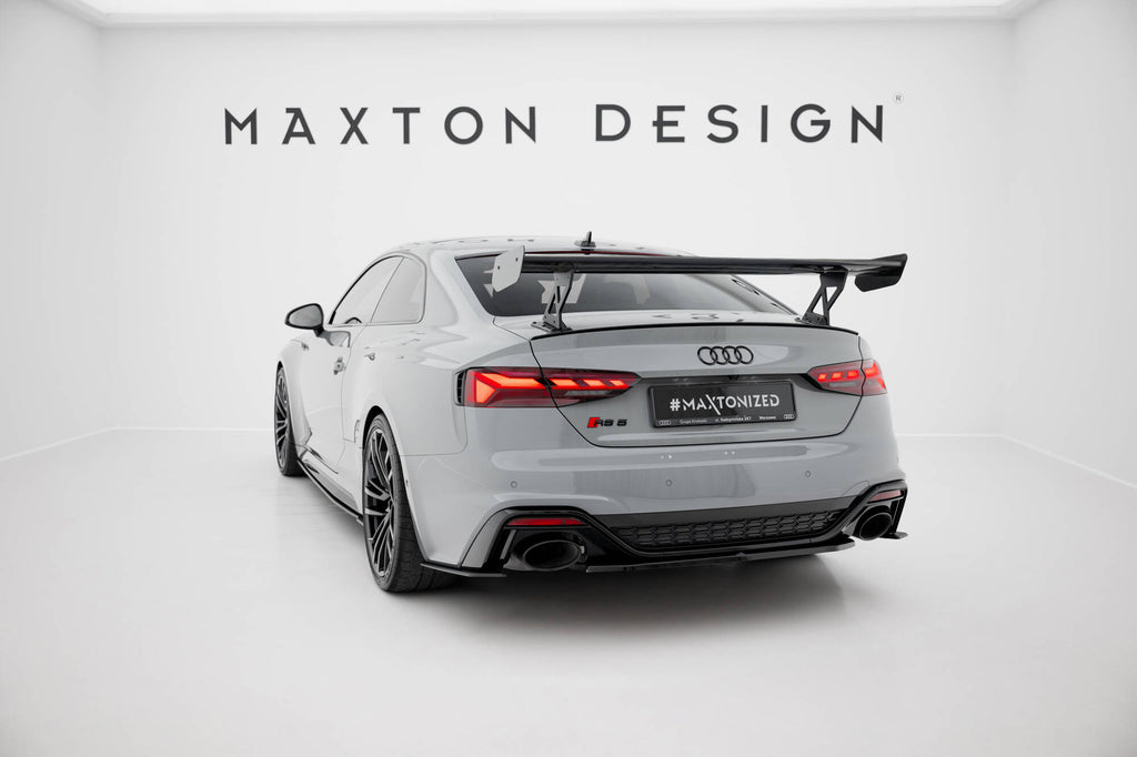 Hiilpoileri ulkoisilla suluilla pystyssä V.1 Audi A5 / A5 S-Line / S5 / RS5 Coupe F5 / F5 FaceLift