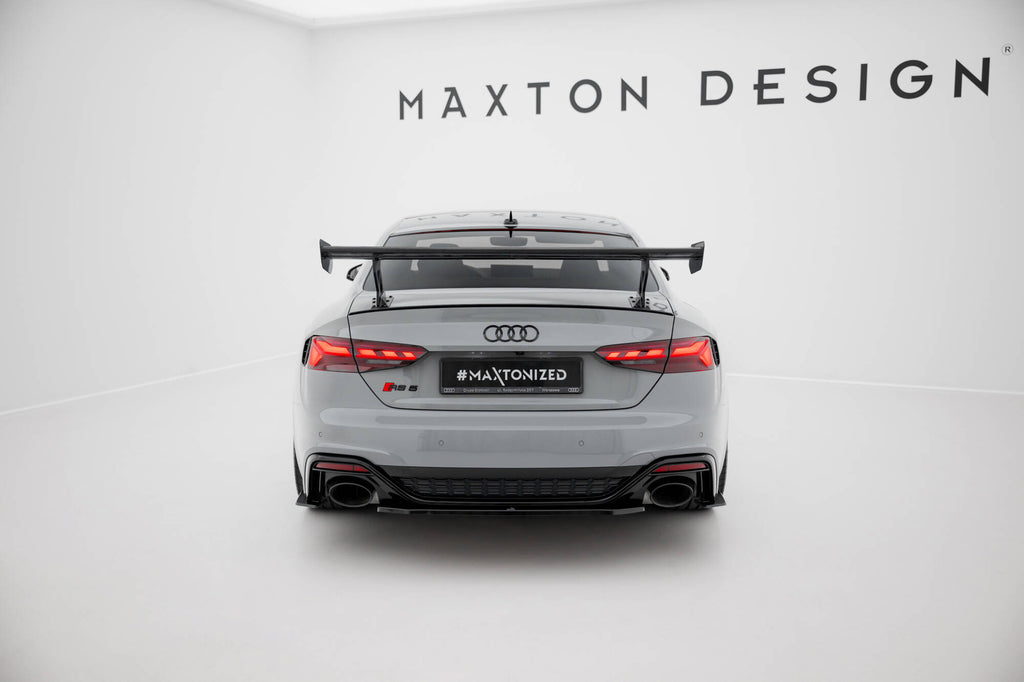 Hiilpoileri ulkoisilla suluilla pystyssä V.1 Audi A5 / A5 S-Line / S5 / RS5 Coupe F5 / F5 FaceLift
