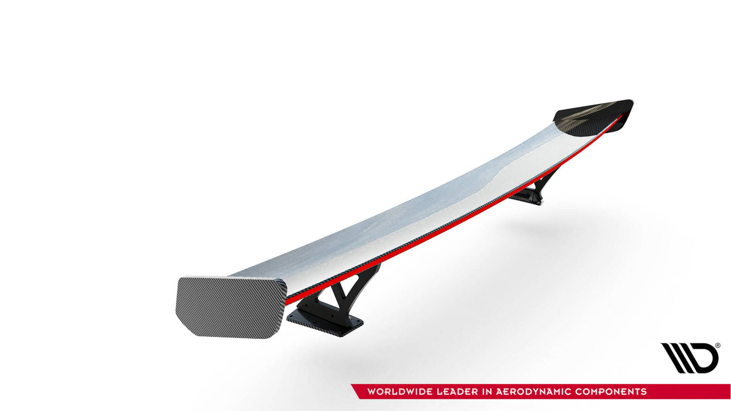 Carbon spoiler with external brackets uprights v.1 + led audi a5 / a5 s-line / s5 / rs5 coupe f5 / f5 facelift