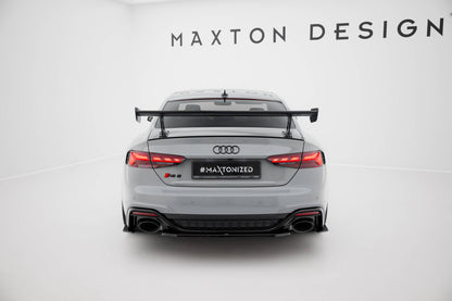 Carbon spoiler with external brackets uprights v.2 audi a5 / a5 s-line / s5 / rs5 coupe f5 / f5 facelift