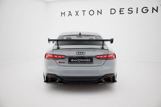 Carbon spoiler with external brackets uprights v.2 audi a5 / a5 s-line / s5 / rs5 coupe f5 / f5 facelift