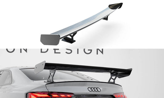 Carbon spoiler with external brackets uprights v.2 audi a5 / a5 s-line / s5 / rs5 coupe f5 / f5 facelift