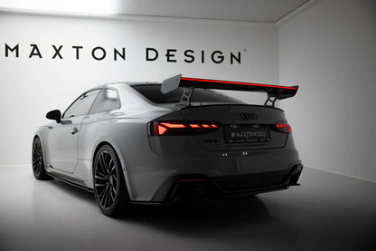 Carbon spoiler with external brackets uprights v.2 + led audi a5 / a5 s-line / s5 / rs5 coupe f5 / f5 facelift