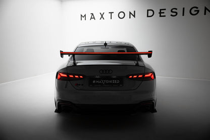 Carbon spoiler with external brackets uprights v.2 + led audi a5 / a5 s-line / s5 / rs5 coupe f5 / f5 facelift