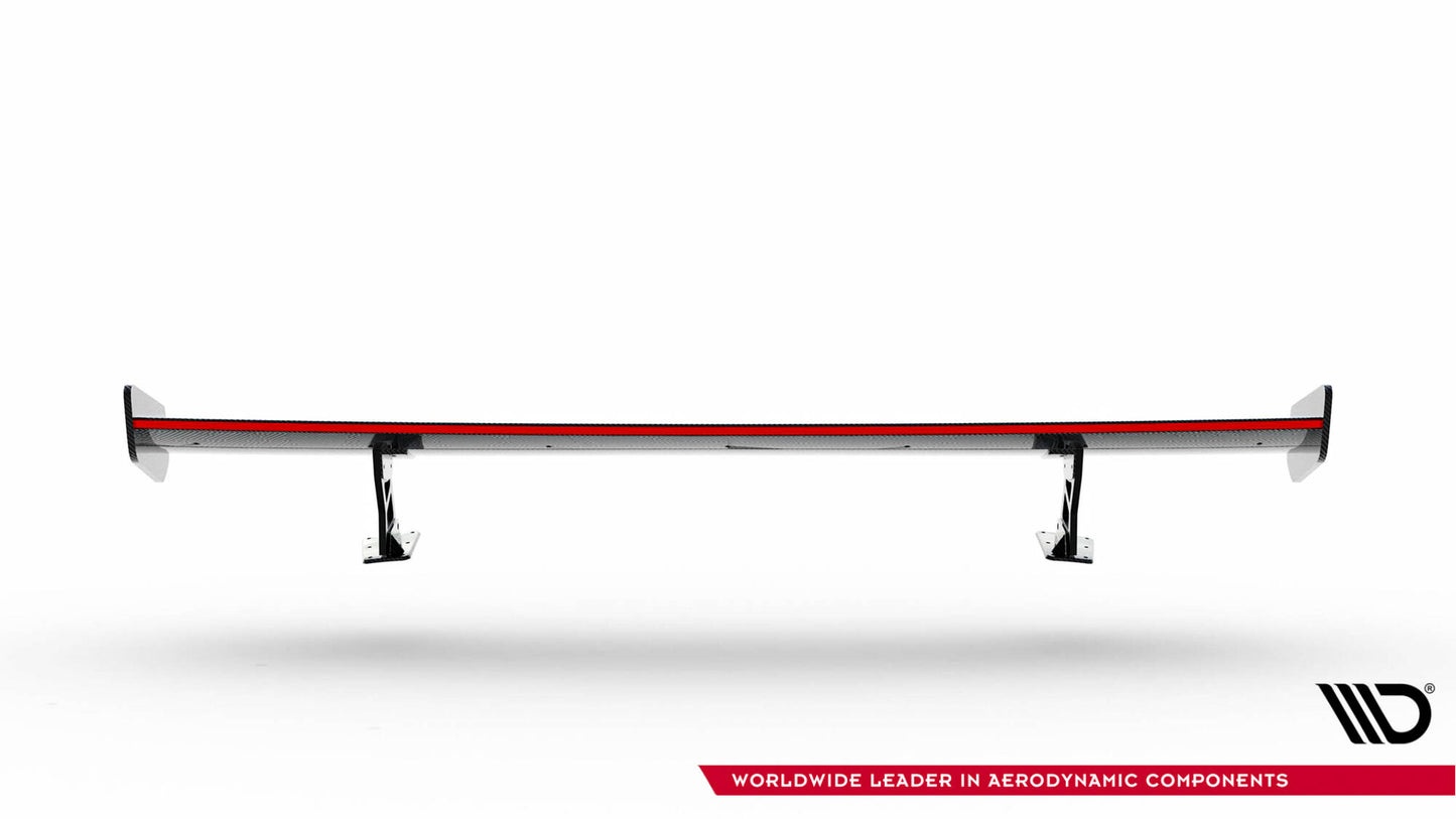 Carbon spoiler with external brackets uprights v.2 + led audi a5 / a5 s-line / s5 / rs5 coupe f5 / f5 facelift