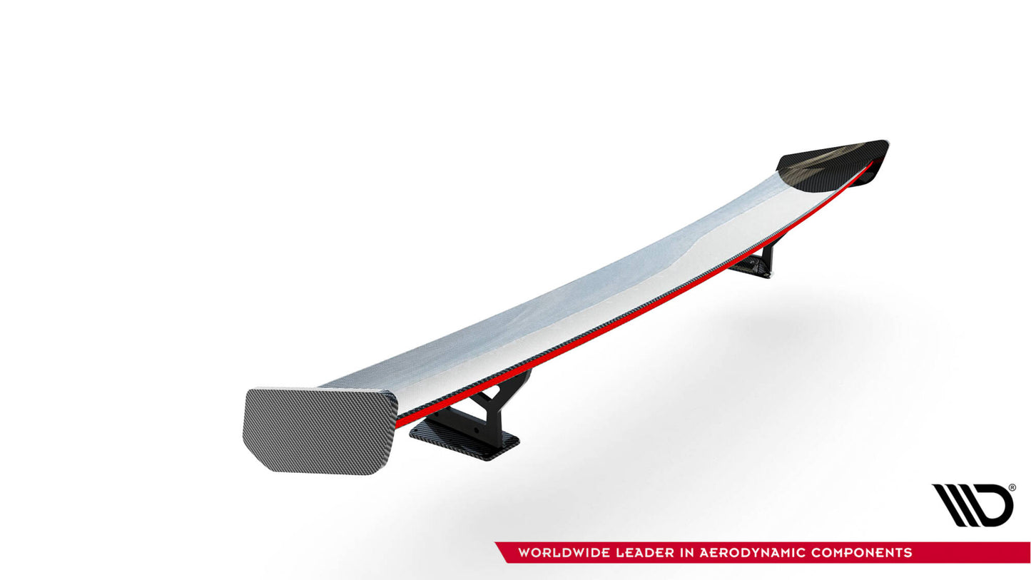 Carbon spoiler with external brackets uprights v.2 + led audi a5 / a5 s-line / s5 / rs5 coupe f5 / f5 facelift