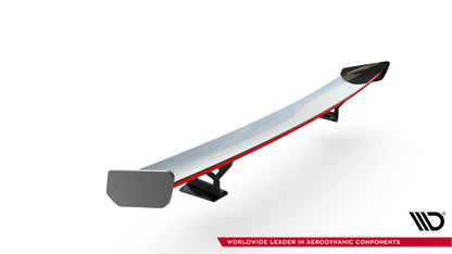 Carbon spoiler with external brackets uprights v.2 + led audi a5 / a5 s-line / s5 / rs5 coupe f5 / f5 facelift