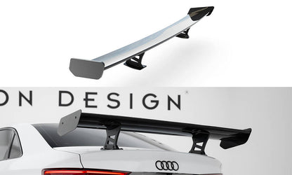Carbon spoiler with internal brackets uprights audi a3 / a3 s-line / s3 / rs3 sedan 8v / 8v facelift