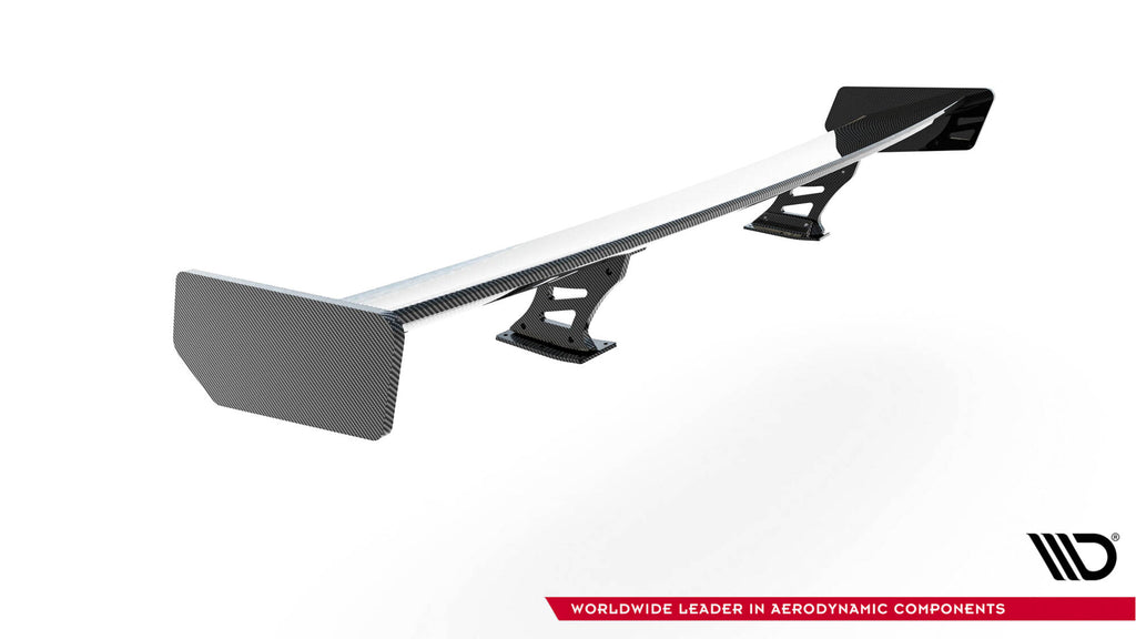 Carbon spoiler with internal brackets uprights audi a5 coupe 8t
