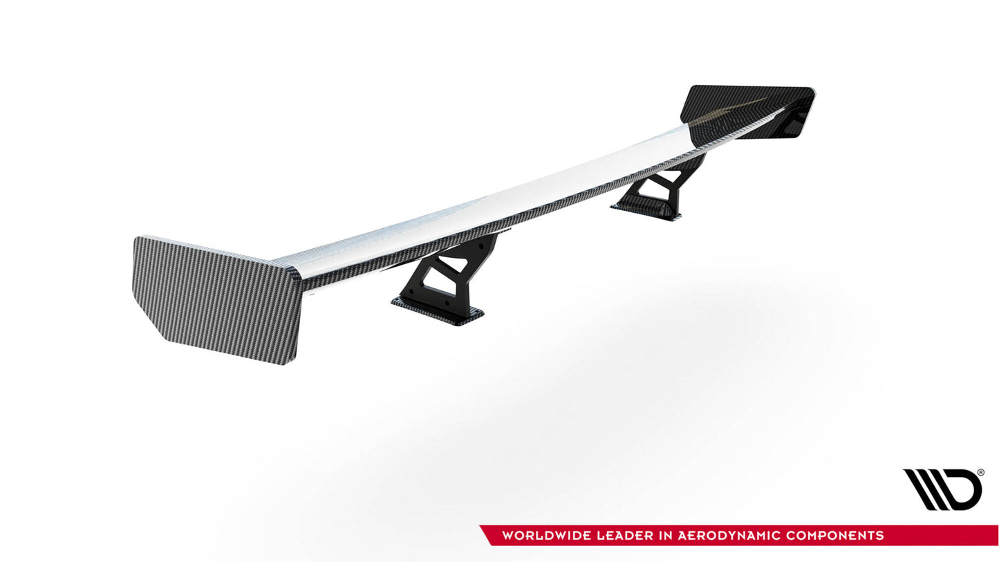 Carbon spoiler with internal brackets uprights bmw 3 coupe e46