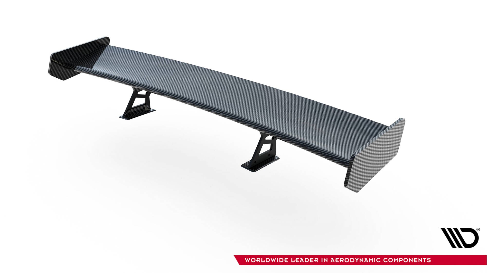 Carbon spoiler with internal brackets uprights bmw 3 coupe e46
