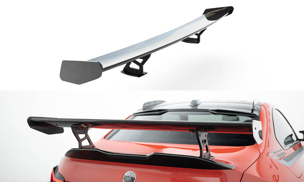 Carbon spoiler with internal brackets uprights bmw m2 g87