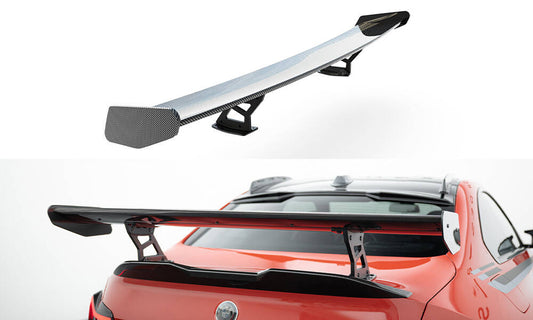 Carbon spoiler with internal brackets uprights bmw m2 g87