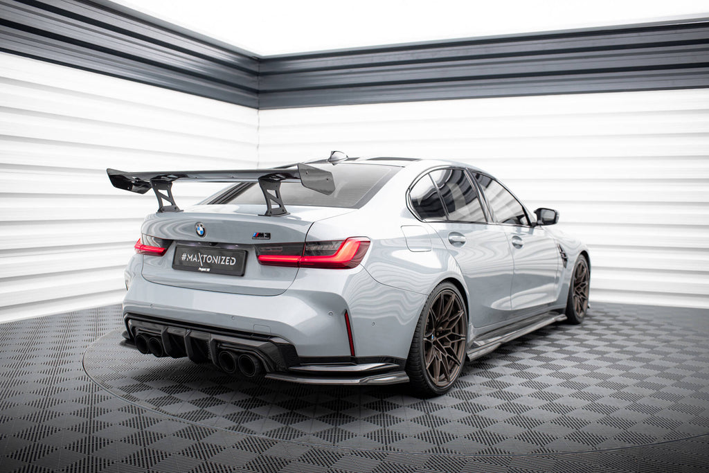 Carbon spoiler with internal brackets uprights bmw m3 g80 / m340i g20 / 3 m-pack g20 / 3 standard g20