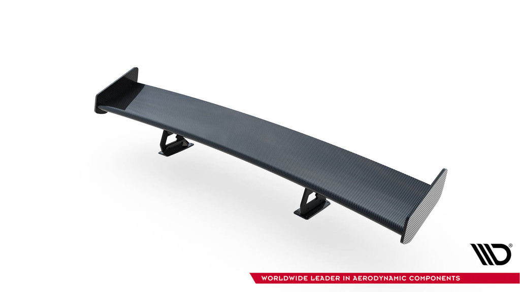 Carbon spoiler with internal brackets uprights chevrolet camaro ss mk6 facelift