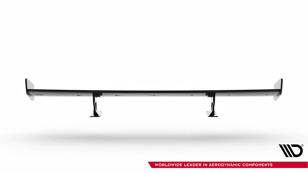 Carbon spoiler with internal brackets uprights chevrolet camaro ss mk6 facelift
