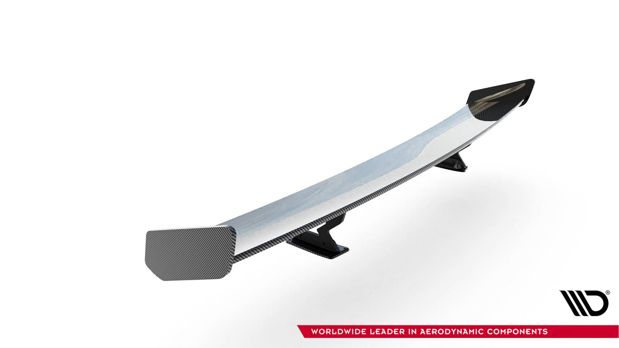 Carbon spoiler with internal brackets uprights chevrolet camaro ss mk6 facelift